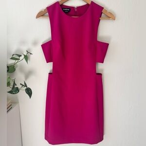 💖 bebe Hot Pink Cutout Bodycon Dress (Size 4)